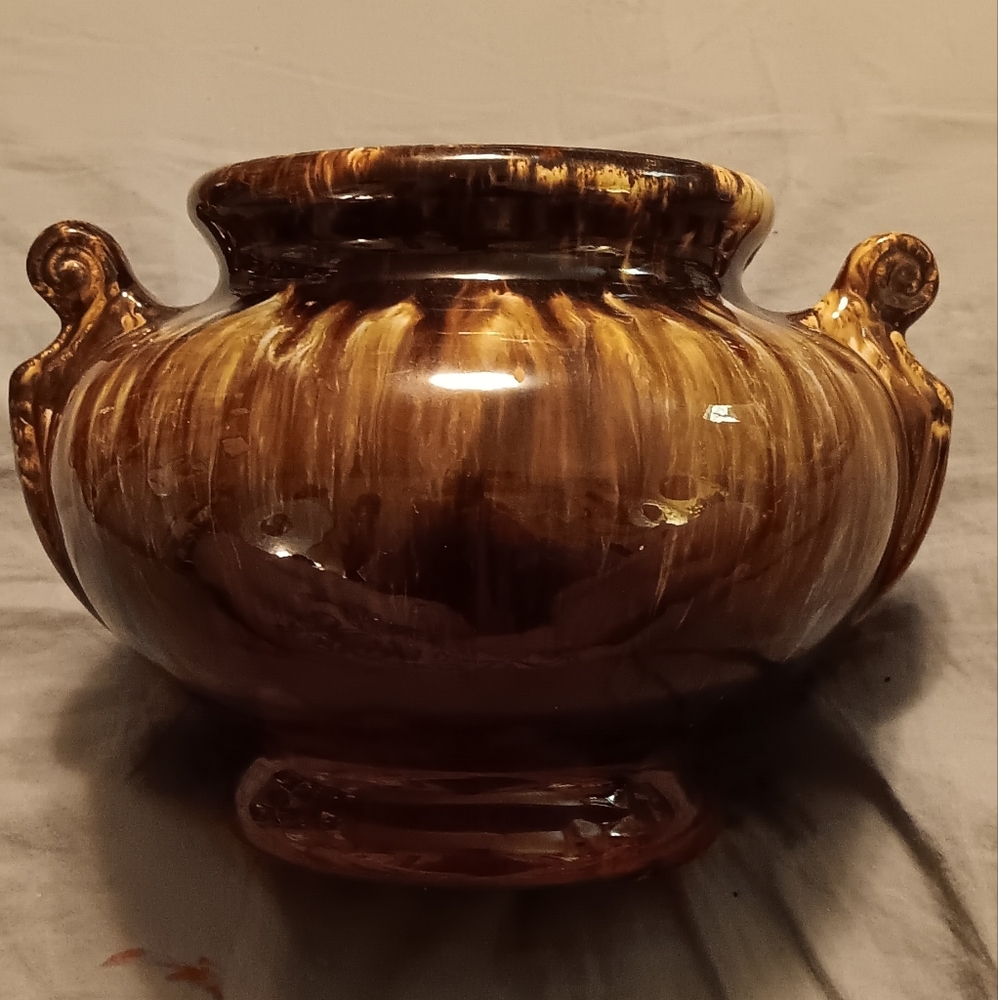 Brush McCoy 1930's Vintage Art Deco Brown Onyx Authentic Vase